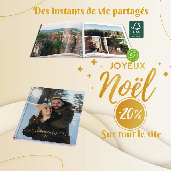 Création album photo en ligne A4 portrait collection Noel Livre Photo